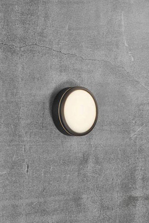 Nordlux Ava Outdoor Wall/Ceiling Light Black/Opal - Comet Lighting