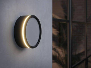 Nordlux Ava Outdoor Wall/Ceiling Light Black/Opal - Comet Lighting