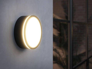 Nordlux Ava Outdoor Wall/Ceiling Light Black/Opal - Comet Lighting