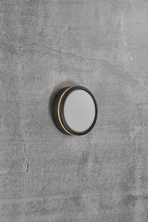 Nordlux Ava Outdoor Wall/Ceiling Light Black/Opal - Comet Lighting