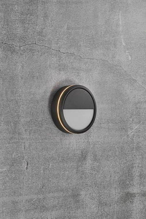 Nordlux Ava Outdoor Wall/Ceiling Light Black/Opal - Comet Lighting