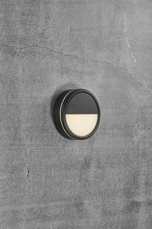 Nordlux Ava Outdoor Wall/Ceiling Light Black/Opal - Comet Lighting
