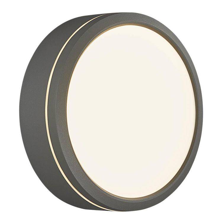 Nordlux Ava Outdoor Wall/Ceiling Light Gray/Opal - Comet Lighting