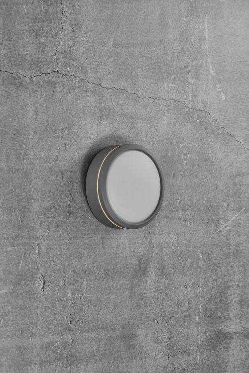 Nordlux Ava Outdoor Wall/Ceiling Light Gray/Opal - Comet Lighting