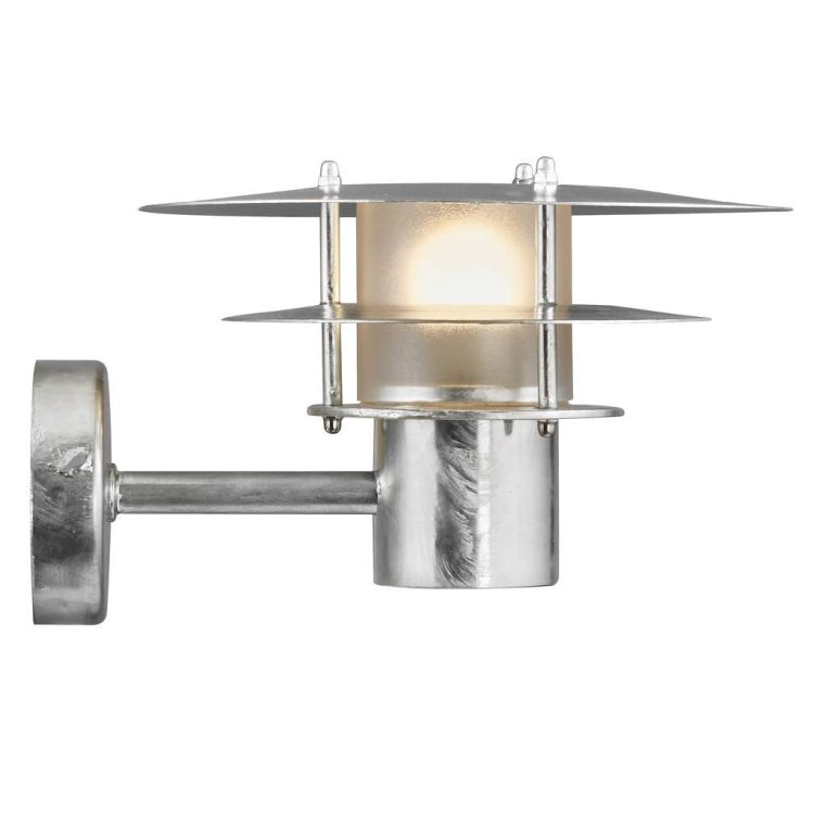 Nordlux Bastia 24 Outdoor Wall Light Galvanised - Comet Lighting