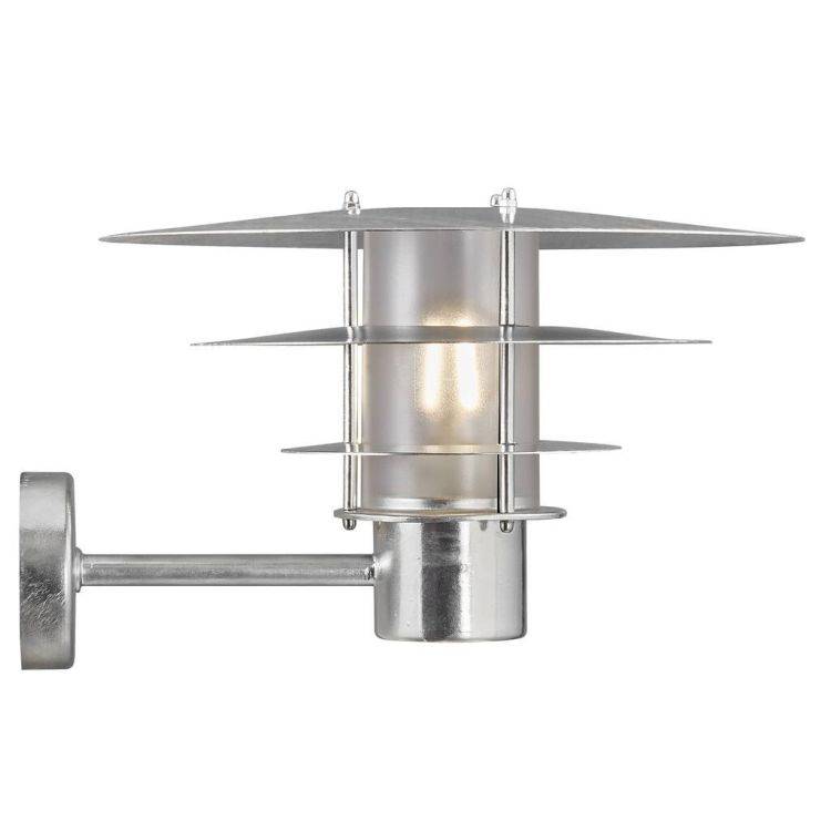 Nordlux Bastia 35 Outdoor Wall Light Galvanised - Comet Lighting