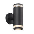 Nordlux Birk Outdoor Wall 2- Light Black - Comet Lighting