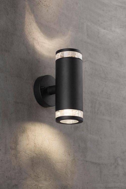 Nordlux Birk Outdoor Wall 2- Light Black - Comet Lighting