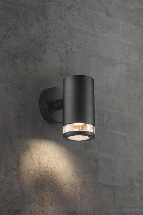 Nordlux Birk Outdoor Wall Light Black - Comet Lighting