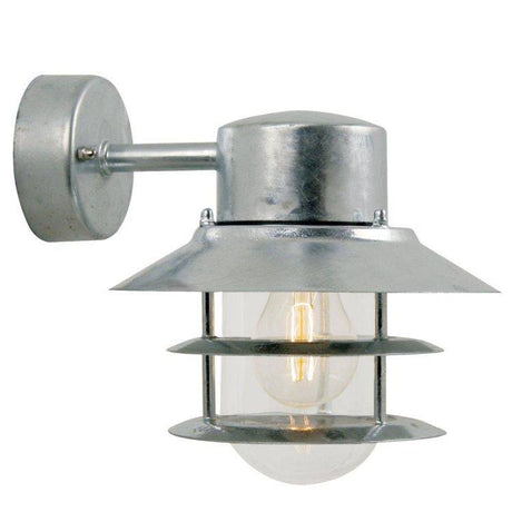 Nordlux Blokhus Outdoor Wall Light Down Galvanized - Comet Lighting