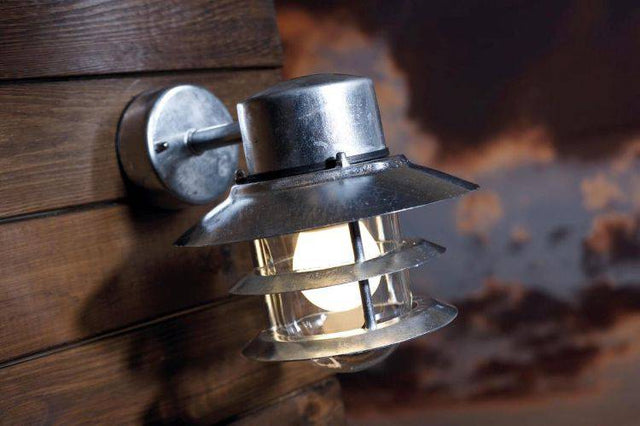 Nordlux Blokhus Outdoor Wall Light Down Galvanized - Comet Lighting