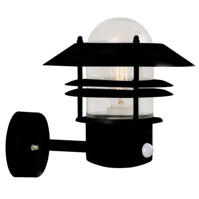 Nordlux Blokhus Sensor Outdoor Wall Light Black - Comet Lighting