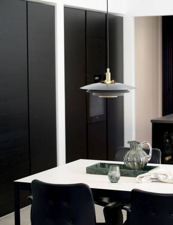 Nordlux Bretagne 38 Pendant Grey - Comet Lighting