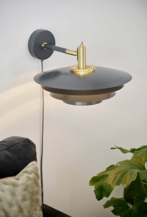 Nordlux Bretagne Wall light Grey - Comet Lighting
