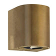 Nordlux Canto 2 Outdoor Wall Light Brass - Comet Lighting