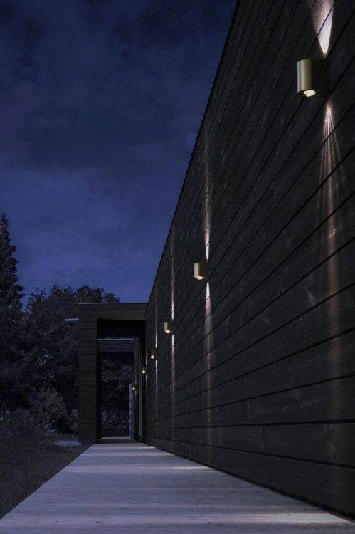 Nordlux Canto 2 Outdoor Wall Light Brass - Comet Lighting