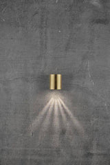 Nordlux Canto 2 Outdoor Wall Light Brass - Comet Lighting