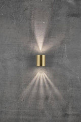 Nordlux Canto 2 Outdoor Wall Light Brass - Comet Lighting