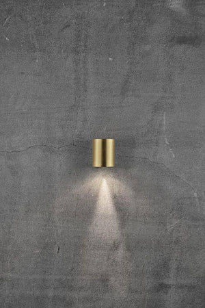 Nordlux Canto 2 Outdoor Wall Light Brass - Comet Lighting