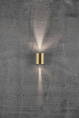 Nordlux Canto 2 Outdoor Wall Light Brass - Comet Lighting