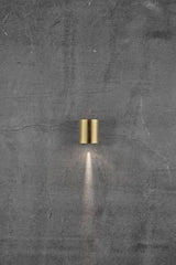 Nordlux Canto 2 Outdoor Wall Light Brass - Comet Lighting