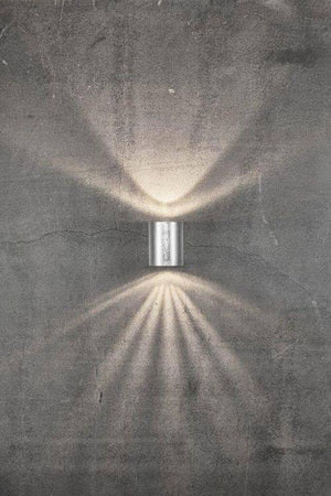Nordlux Canto 2 Outdoor Wall Light Galvanised - Comet Lighting