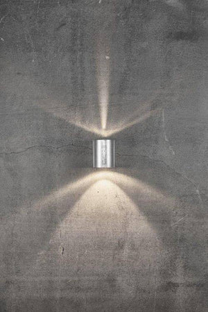 Nordlux Canto 2 Outdoor Wall Light Galvanised - Comet Lighting