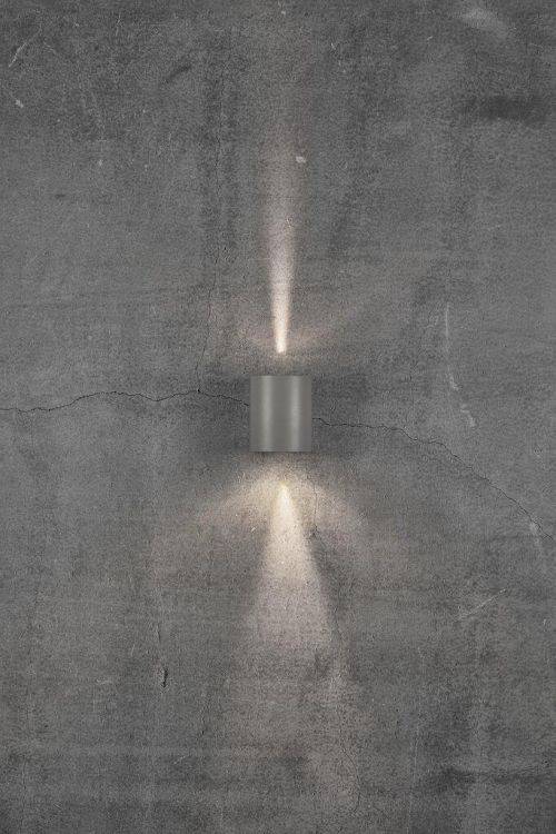 Nordlux Canto 2 Outdoor Wall Light Grey - Comet Lighting