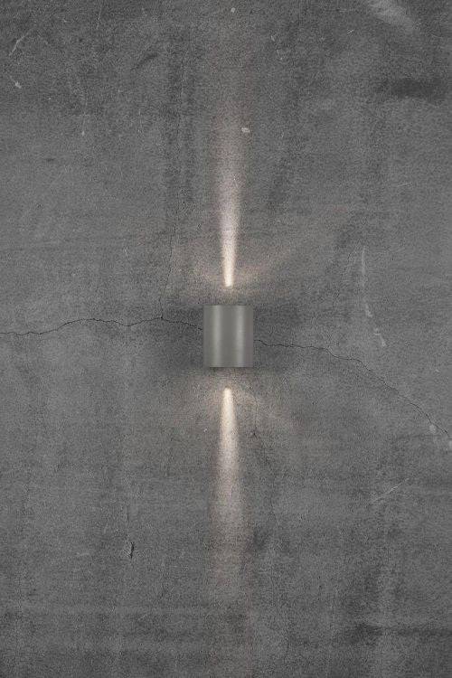 Nordlux Canto 2 Outdoor Wall Light Grey - Comet Lighting