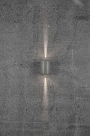 Nordlux Canto 2 Outdoor Wall Light Grey - Comet Lighting