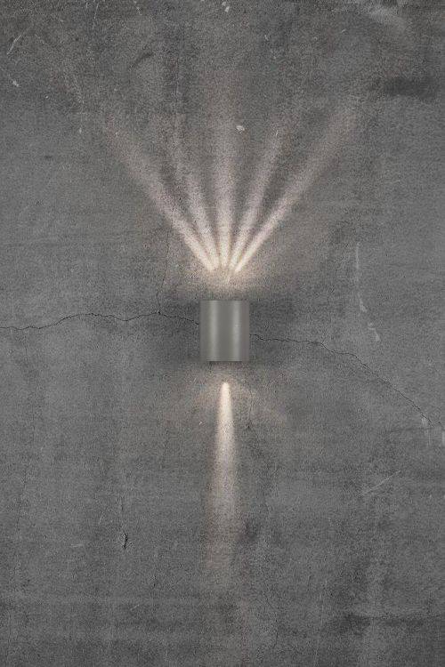 Nordlux Canto 2 Outdoor Wall Light Grey - Comet Lighting