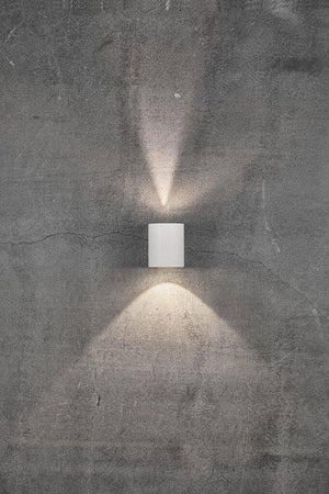 Nordlux Canto 2 Outdoor Wall Light White - Comet Lighting
