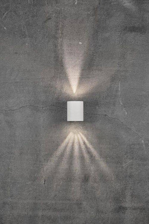 Nordlux Canto 2 Outdoor Wall Light White - Comet Lighting