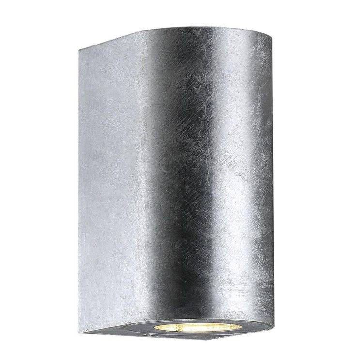 Nordlux Canto Maxi 2 Outdoor Wall Light Galvanised - Comet Lighting