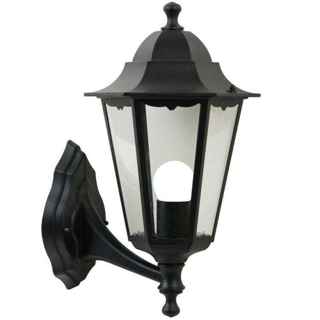 Nordlux Cardiff Outdoor Wall Light Up Black - Comet Lighting