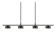 Nordlux Clyde 4-Light Island Ceiling Light Black - Comet Lighting