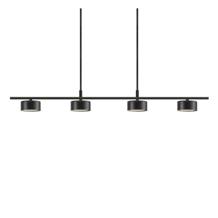 Nordlux Clyde 4-Light Island Ceiling Light Black - Comet Lighting