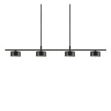 Nordlux Clyde 4-Light Island Ceiling Light Black - Comet Lighting