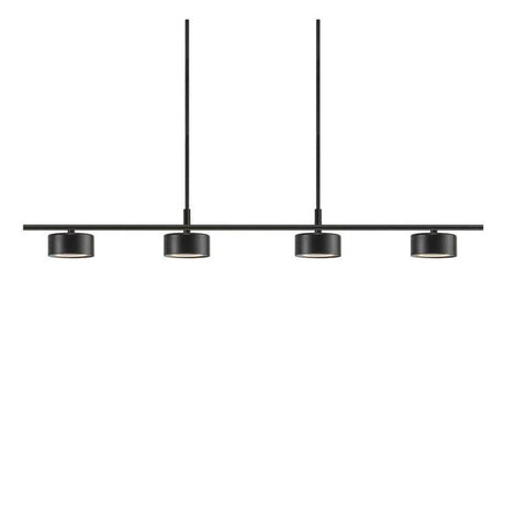 Nordlux Clyde 4-Light Island Ceiling Light Black - Comet Lighting