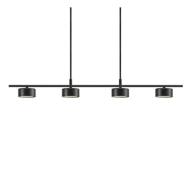 Nordlux Clyde 4-Light Island Ceiling Light Black - Comet Lighting