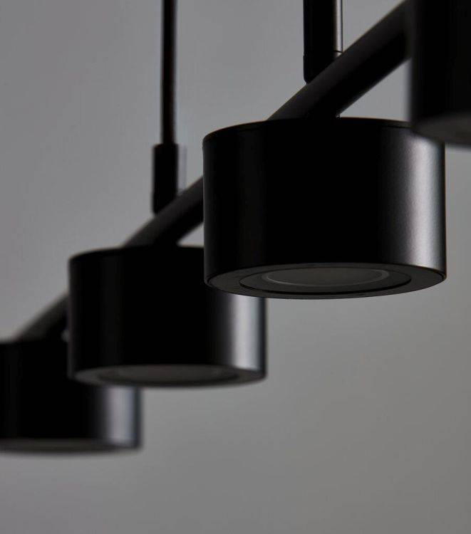 Nordlux Clyde 4-Light Island Ceiling Light Black - Comet Lighting