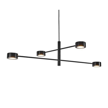 Nordlux Clyde 4-Light Pendant Ceiling Light Black - Comet Lighting