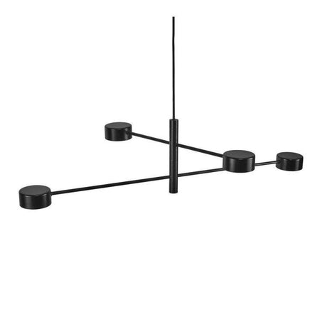 Nordlux Clyde 4-Light Pendant Ceiling Light Black - Comet Lighting