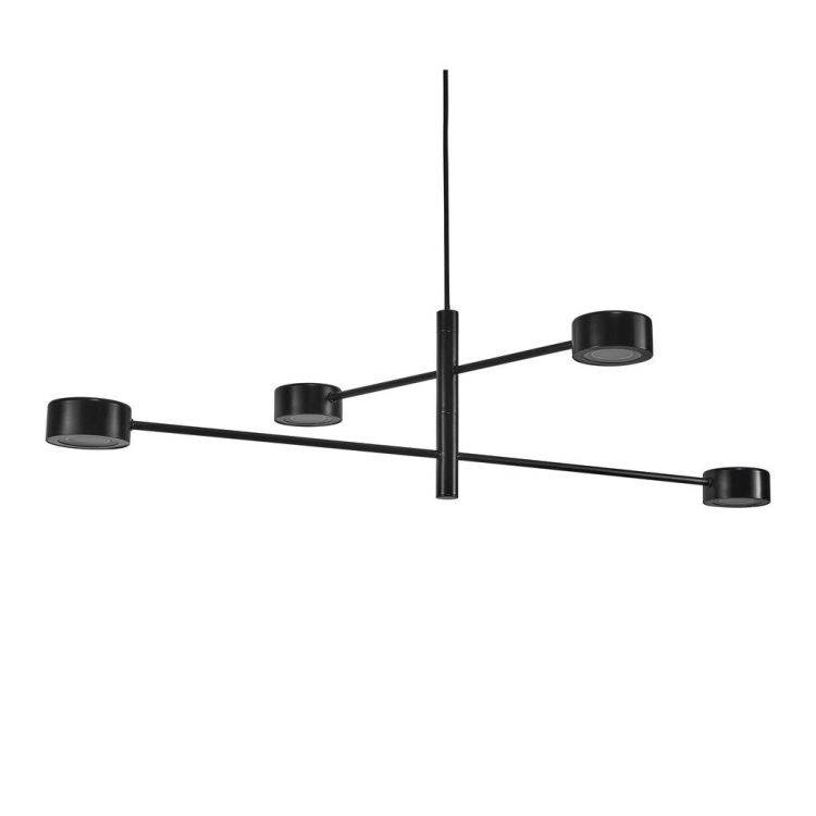 Nordlux Clyde 4-Light Pendant Ceiling Light Black - Comet Lighting