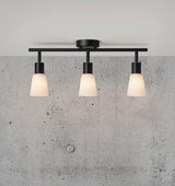 Nordlux Cole 3Lt Spotlight Bar Black/Opal - Comet Lighting