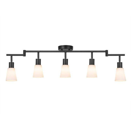 Nordlux Cole 5Lt Spotlight Bar Black/Opal - Comet Lighting