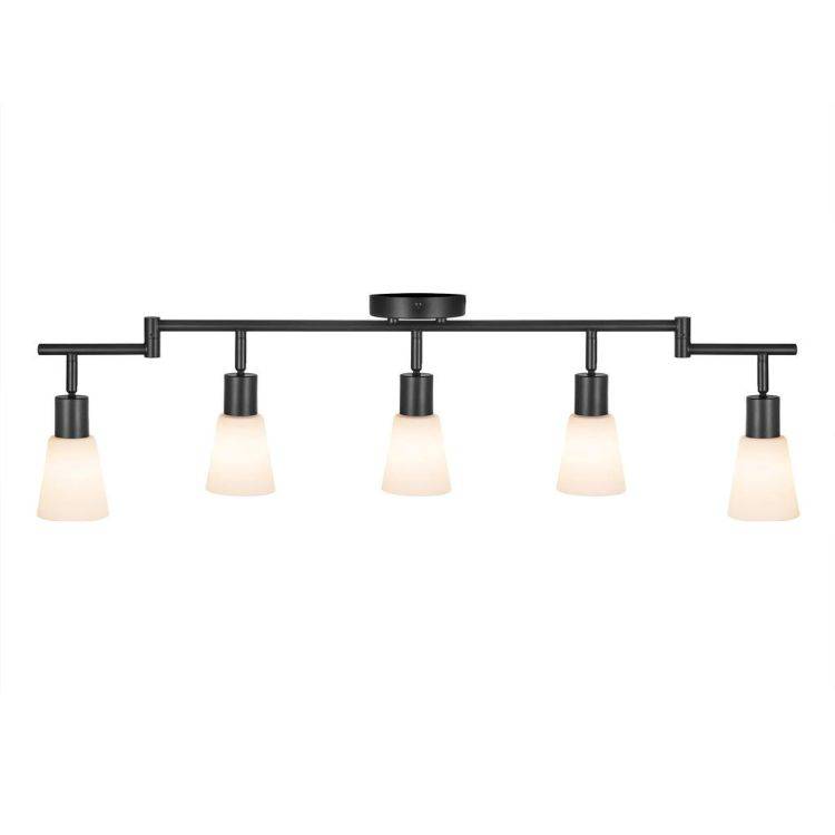 Nordlux Cole 5Lt Spotlight Bar Black/Opal - Comet Lighting