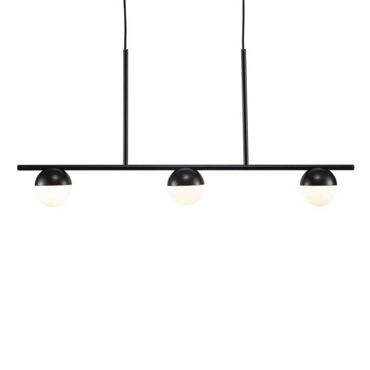 Nordlux Contina Pendant Ceiling Light Black/Opal - Comet Lighting