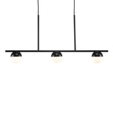 Nordlux Contina Pendant Ceiling Light Black/Opal - Comet Lighting