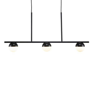 Nordlux Contina Pendant Ceiling Light Black/Opal - Comet Lighting